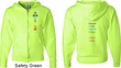 Mens Yoga Hoodie Chakra Words Front and Back Full Zip Hoody