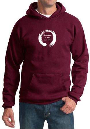 Mens Yoga Hoodie Enso Happiness Hoody