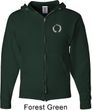 Mens Yoga Hoodie Enso Pocket Print Full Zip Hoody