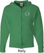 Mens Yoga Hoodie Enso Pocket Print Full Zip Hoody