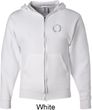 Mens Yoga Hoodie Enso Pocket Print Full Zip Hoody