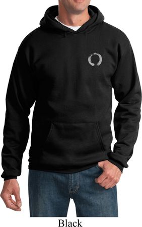 Mens Yoga Hoodie Enso Pocket Print Hoody