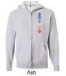 Mens Yoga Hoodie Floral Chakras Full Zip Hoody