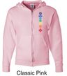 Mens Yoga Hoodie Floral Chakras Full Zip Hoody