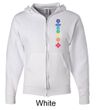 Mens Yoga Hoodie Floral Chakras Full Zip Hoody