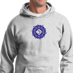Mens Yoga Hoodie Floral Sahasrara Hoody