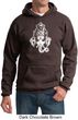 Mens Yoga Hoodie Ganesha Head Hoody