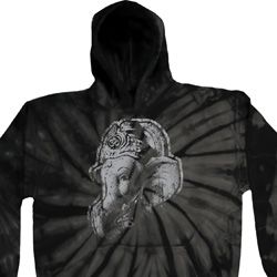Mens Yoga Hoodie Ganesha Profile Tie Dye Hoody Mens Yoga Hoodie Ganesha Profile Tie Dye Hoody