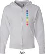 Mens Yoga Hoodie Glowing Chakras Full Zip Hoody