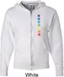 Mens Yoga Hoodie Glowing Chakras Full Zip Hoody