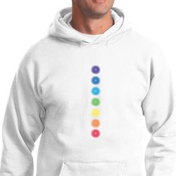 Mens Yoga Hoodie Glowing Chakras Hoody