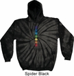 Mens Yoga Hoodie Glowing Chakras Tie Dye Hoody