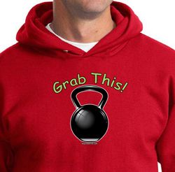 Mens Hoodie Grab This Kettle Bell Hoody
