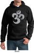 Mens Yoga Hoodie Grey Distressed OM Hoody