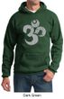 Mens Yoga Hoodie Grey Distressed OM Hoody