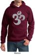 Mens Yoga Hoodie Grey Distressed OM Hoody