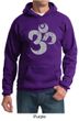 Mens Yoga Hoodie Grey Distressed OM Hoody