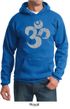 Mens Yoga Hoodie Grey Distressed OM Hoody