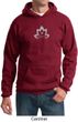 Mens Yoga Hoodie Grey Namaste Lotus Hoody