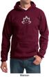 Mens Yoga Hoodie Grey Namaste Lotus Hoody