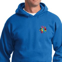 Mens Yoga Hoodie Hippie Sun Patch Pocket Print Hoody Mens Yoga Hoodie Hippie Sun Patch Pocket Print Hoody