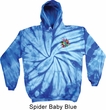 Mens Yoga Hoodie Hippie Sun Patch Pocket Print Tie Dye Hoody