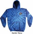 Mens Yoga Hoodie Hippie Sun Patch Pocket Print Tie Dye Hoody