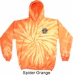 Mens Yoga Hoodie Hippie Sun Patch Pocket Print Tie Dye Hoody