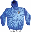 Mens Yoga Hoodie Hippie Sun Patch Pocket Print Tie Dye Hoody