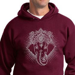 Mens Yoga Hoodie Iconic Ganesha Hoody Mens Yoga Hoodie Iconic Ganesha Hoody