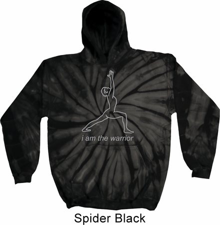 Mens Yoga Hoodie Line Warrior Tie Dye Hoody