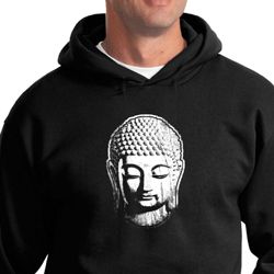 Mens Yoga Hoodie Little Buddha Head Hoody