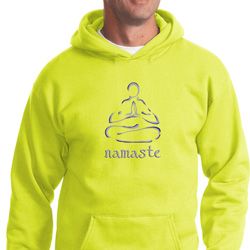 Mens Yoga Hoodie Namaste Lotus Pose Hoody