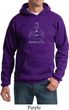 Mens Yoga Hoodie Namaste Lotus Pose Hoody