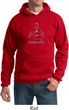 Mens Yoga Hoodie Namaste Lotus Pose Hoody