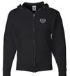Mens Yoga Hoodie OM Heart Pocket Print Full Zip Hoody