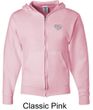 Mens Yoga Hoodie OM Heart Pocket Print Full Zip Hoody