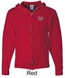 Mens Yoga Hoodie OM Heart Pocket Print Full Zip Hoody