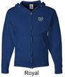 Mens Yoga Hoodie OM Heart Pocket Print Full Zip Hoody