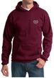 Mens Yoga Hoodie OM Heart Pocket Print Hoody
