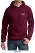 Mens Yoga Hoodie OM Heart Pocket Print Hoody