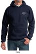 Mens Yoga Hoodie OM Heart Pocket Print Hoody
