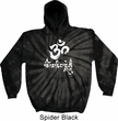 Mens Yoga Hoodie OM Mani Padme Hum Tie Dye Hoody