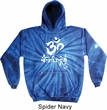 Mens Yoga Hoodie OM Mani Padme Hum Tie Dye Hoody