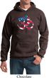 Mens Yoga Hoodie Patriotic Om Hoody