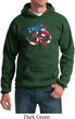Mens Yoga Hoodie Patriotic Om Hoody
