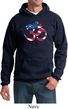 Mens Yoga Hoodie Patriotic Om Hoody