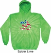 Mens Yoga Hoodie Patriotic Om Tie Dye Hoody