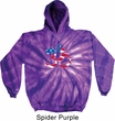 Mens Yoga Hoodie Patriotic Om Tie Dye Hoody