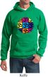 Mens Yoga Hoodie Pop Art Om Hoody